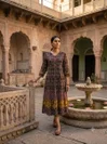  1230 By Naisha Cotton Printed With Mirror Handwork Jaipuri Kurtis